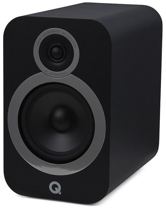 Q Acoustics 3030i zwart - Boekenplank speaker
