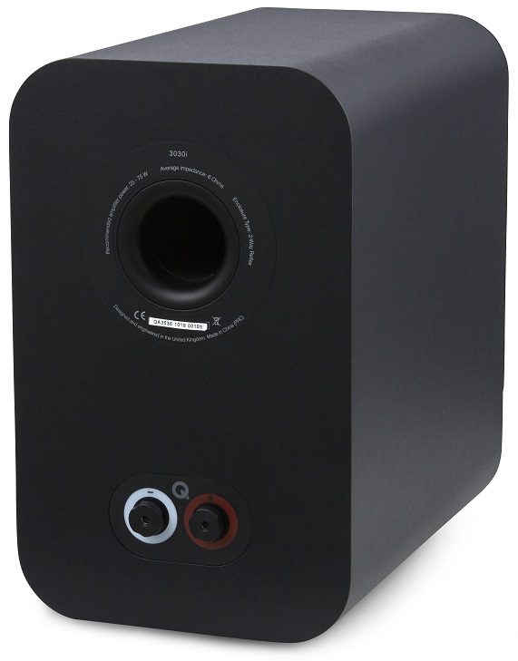 Q Acoustics 3030i zwart - achteraanzicht - Boekenplank speaker