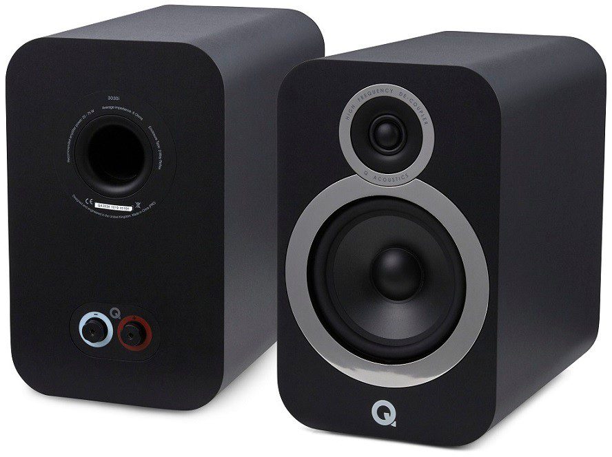 Q Acoustics 3030i zwart - paar - Boekenplank speaker