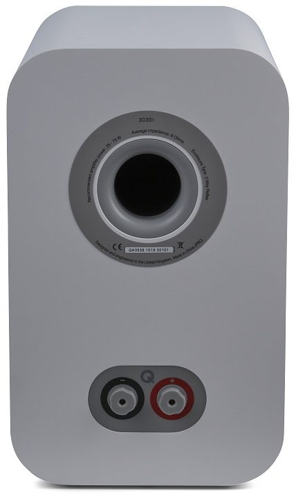 Q Acoustics 3030i wit - achterkant - Boekenplank speaker