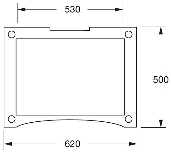 Creaktiv Midi Reference 1-2 zwart/zwart - afmetingen - Audio meubel