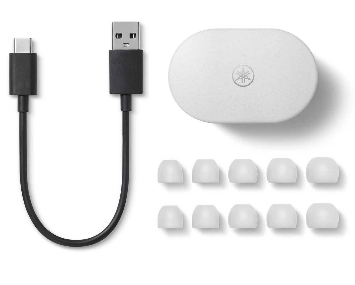 Yamaha TW-E7B wit - accessoires - In ear oordopjes