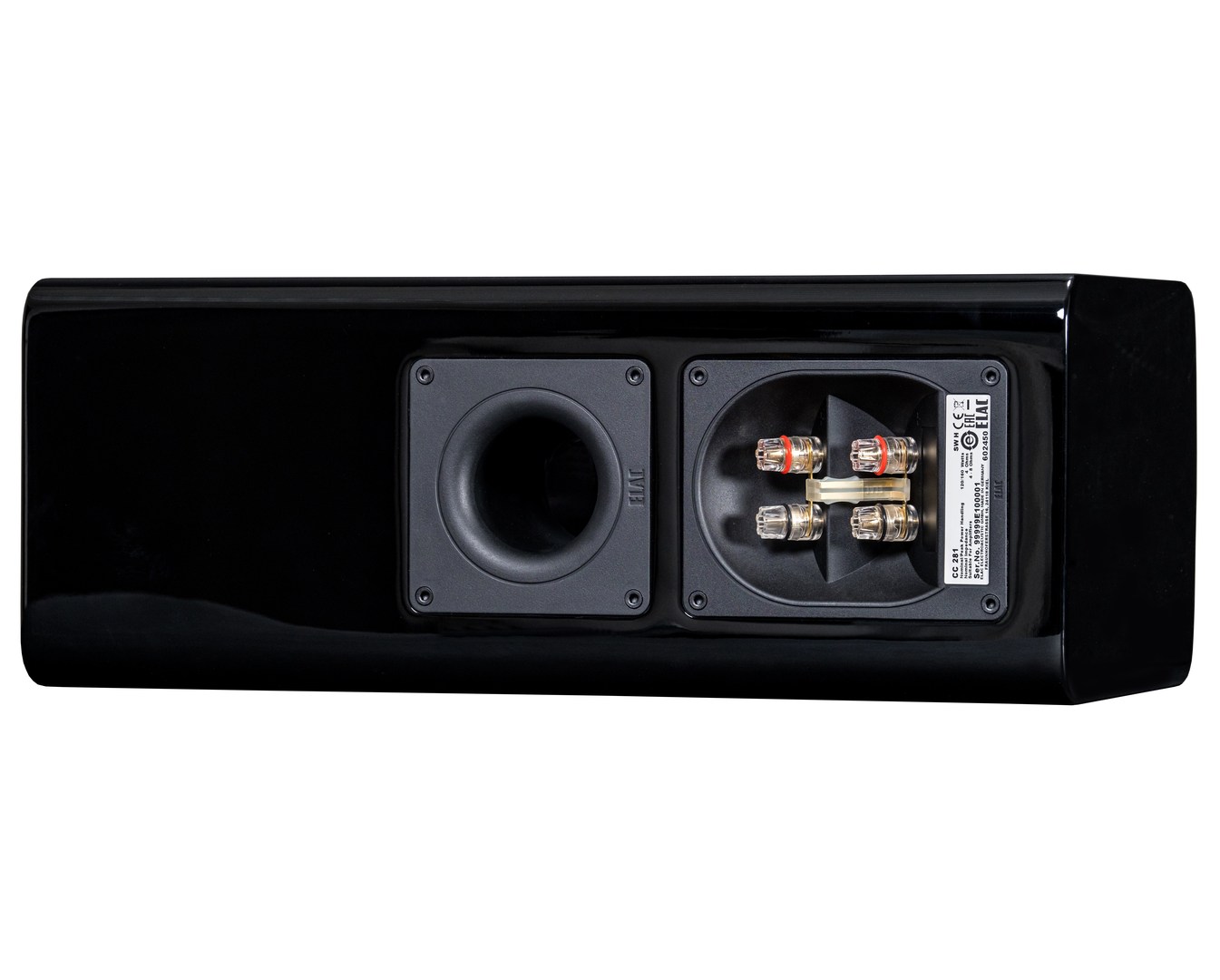 Elac Solano CC281 zwart hoogglans - achteraanzicht - Center speaker