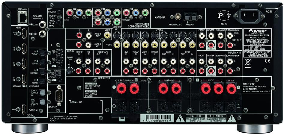 Pioneer SC-LX71 - achterkant - AV Receiver