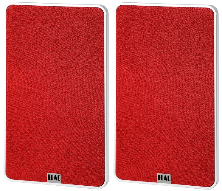 Elac Elegant BS 312.2 Stoffen grills wit hoogglans/rood - Speaker accessoire