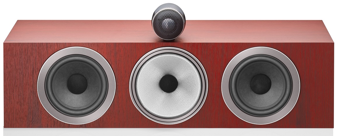 Bowers & Wilkins HTM71 S3 rosenut - frontaanzicht zonder grill - Center speaker