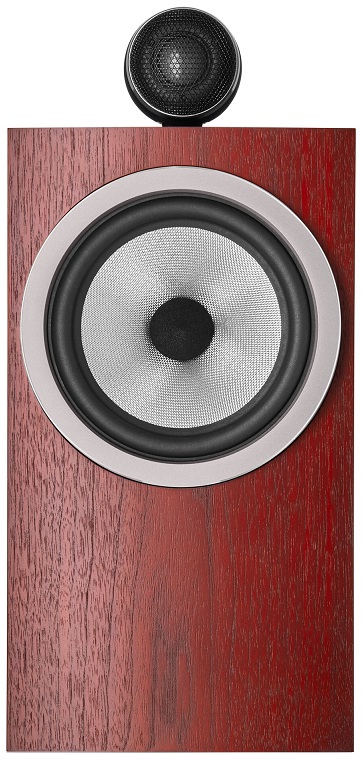 Bowers & Wilkins 705 S3 rosenut - frontaanzicht zonder grill - Boekenplank speaker