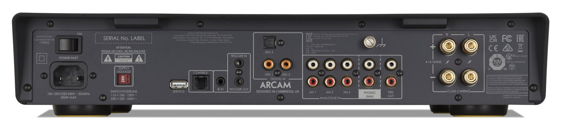 Arcam Radia A5 - achterkant - Stereo versterker