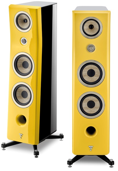 Focal Kanta N°3 black hg / yellow hg - paar - Zuilspeaker