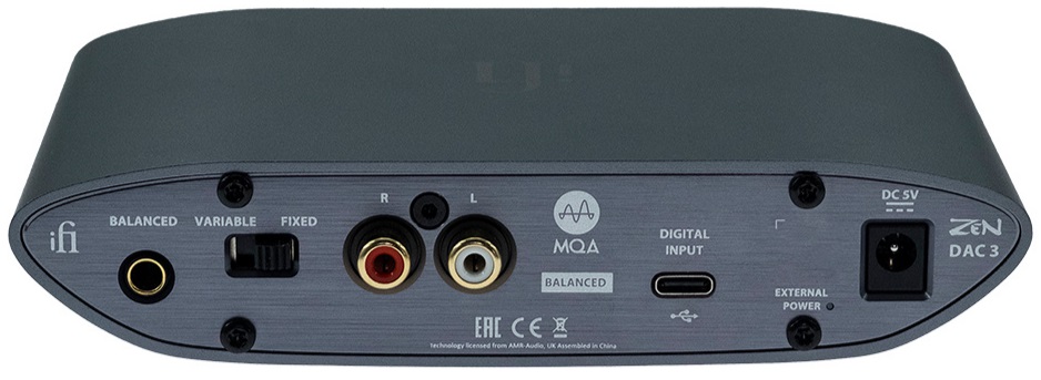 iFi Audio ZEN DAC 3 - achterkant - DAC