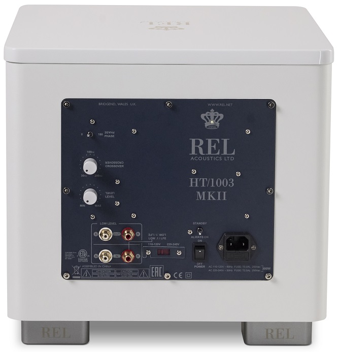 REL HT/1003 mkII wit - achterkant - Subwoofer