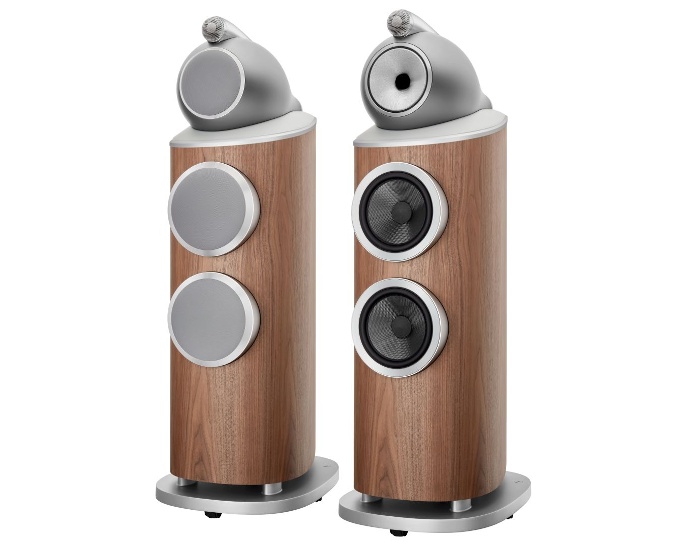 Bowers & Wilkins 802 D4 satin walnut (demo) - paar - Zuilspeaker