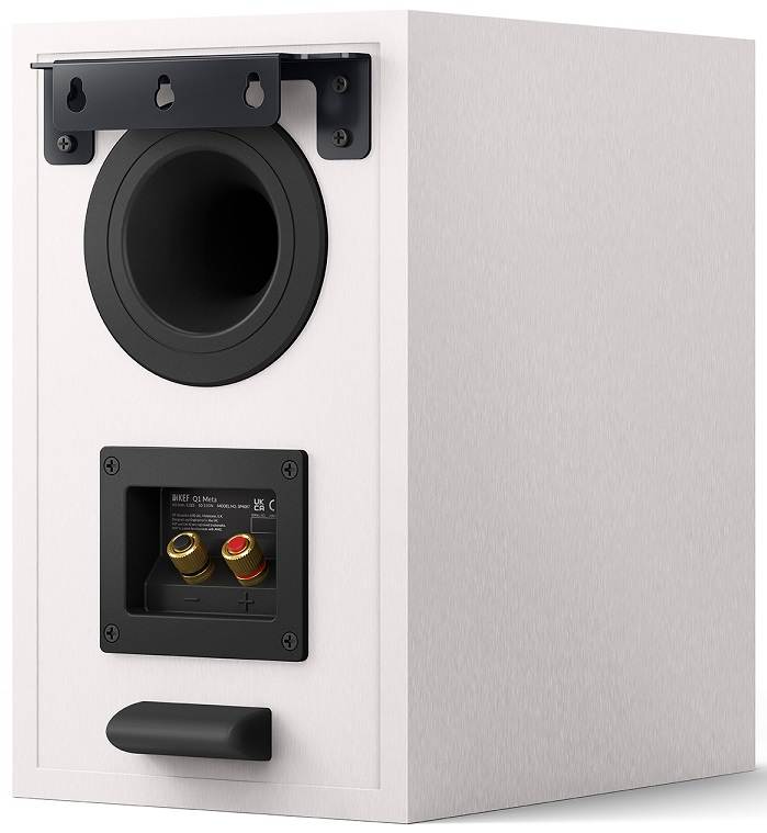 KEF Q1 Meta wit satijn - achteraanzicht - Boekenplank speaker