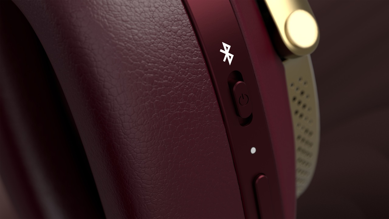 Bowers & Wilkins Px8 royal burgundy - detail - Koptelefoon