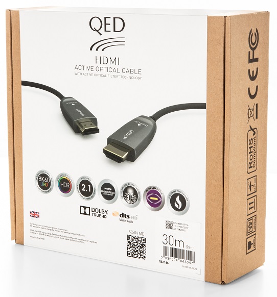 QED Performance Active Optical HDMI 50,0 m. - HDMI kabel