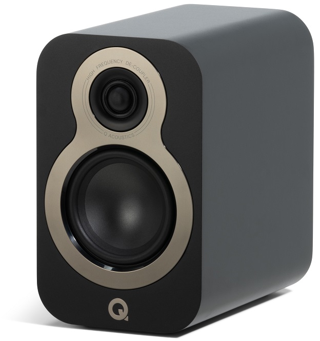 Q Acoustics 3010c zwart satijn - Boekenplank speaker