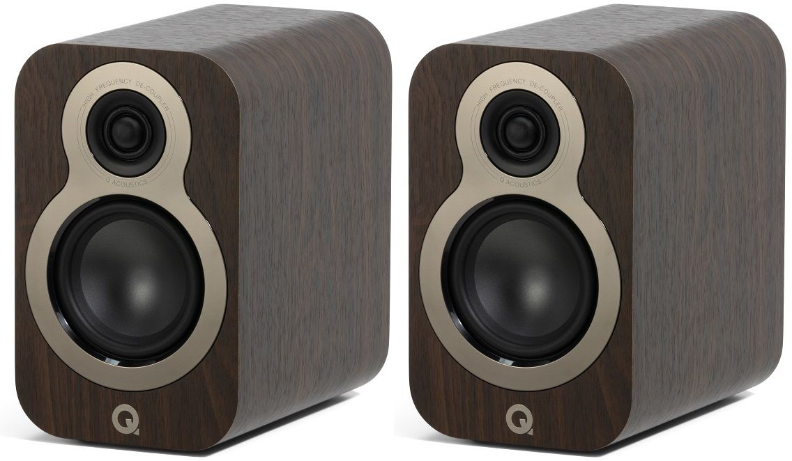 Q Acoustics 3010c walnoot - paar - Boekenplank speaker