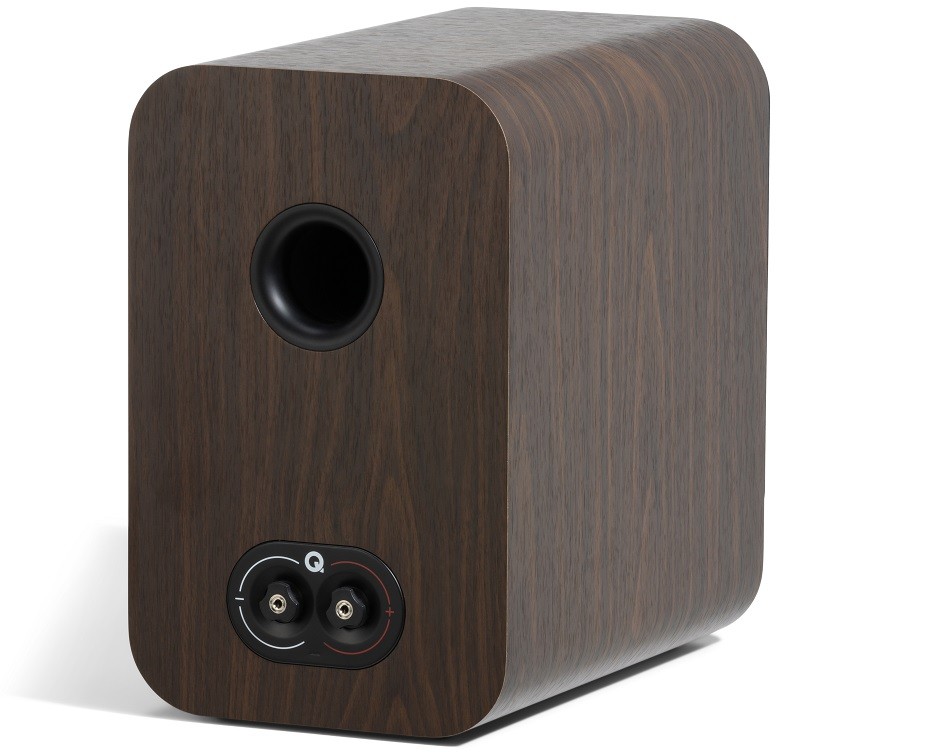 Q Acoustics 3020c walnoot - achteraanzicht - Boekenplank speaker