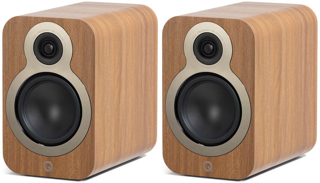 Q Acoustics 3020c eiken - paar - Boekenplank speaker