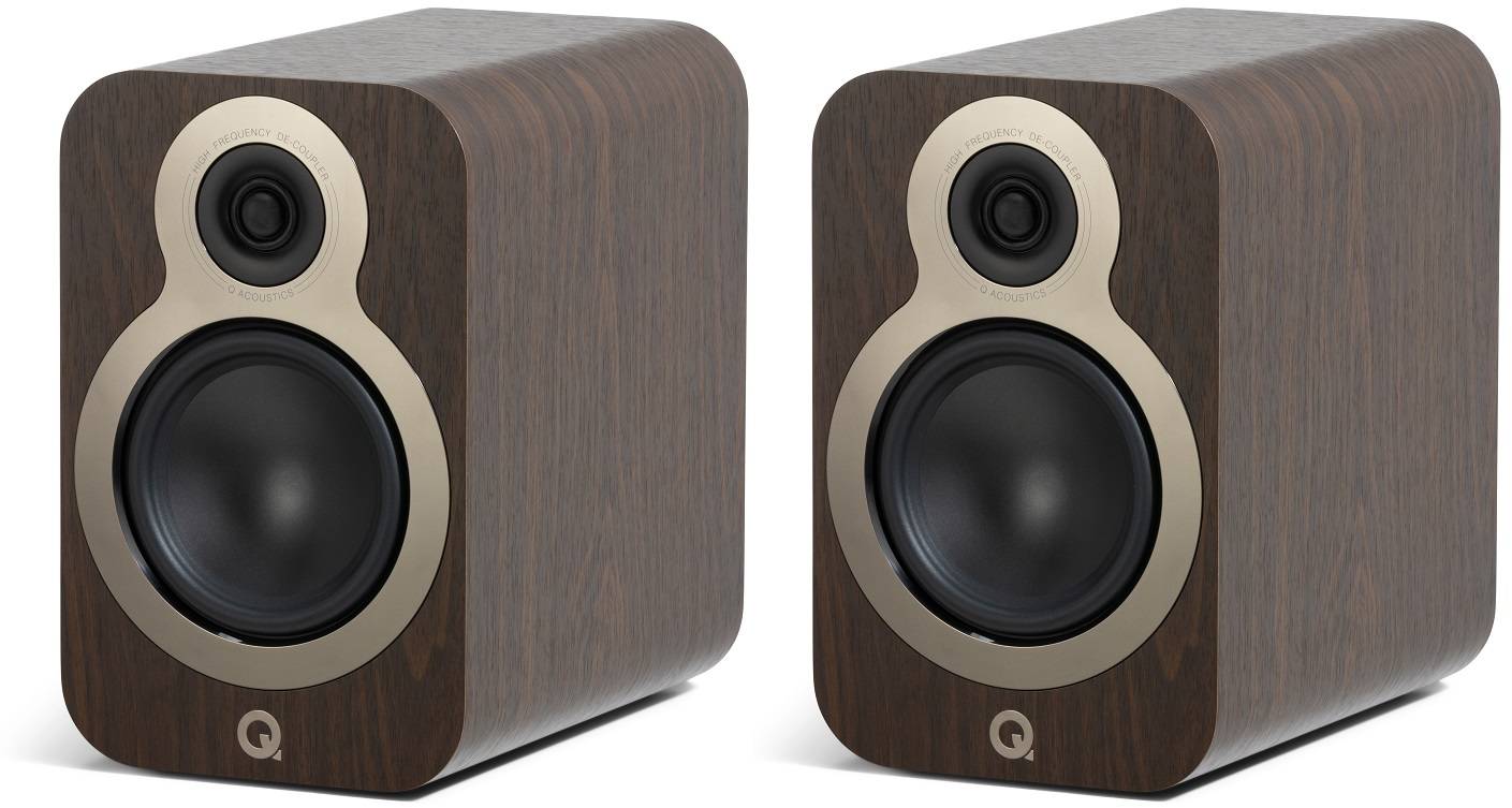 Q Acoustics 3030c walnoot - paar - Boekenplank speaker