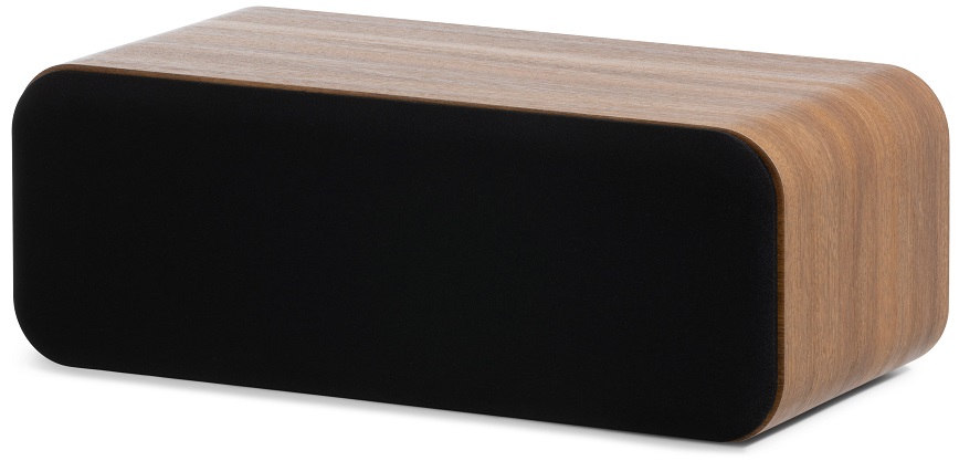 Q Acoustics 3090c eiken - zij frontaanzicht met grill - Center speaker