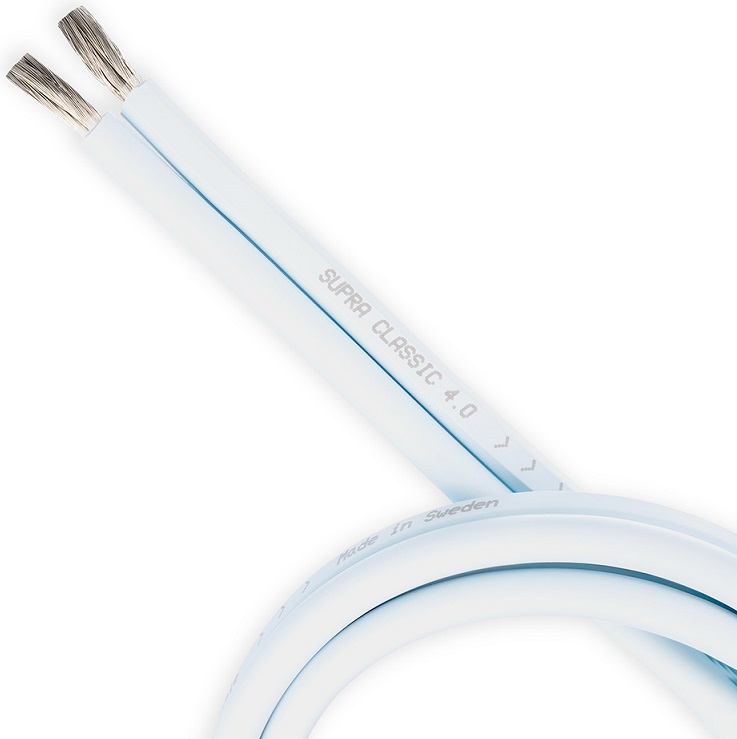 Supra 4.0 Classic white - Luidsprekerkabel