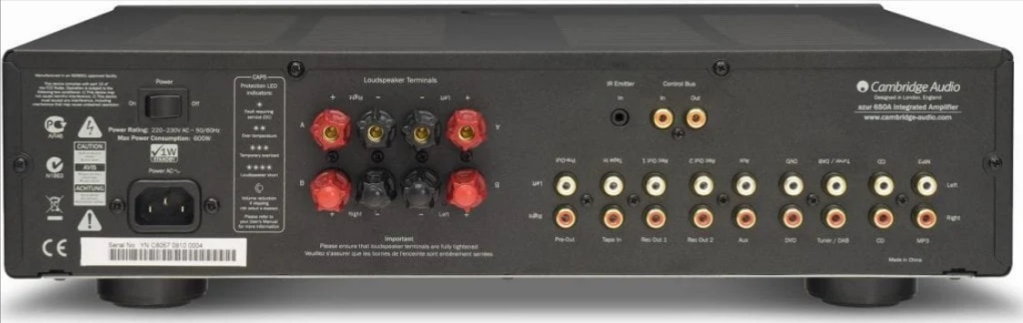 Cambridge Audio 650A zwart - Stereo versterker