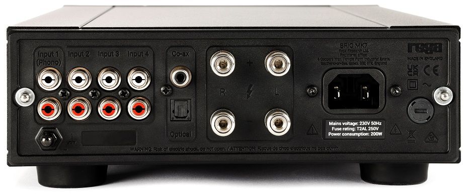 Rega Brio mk7 - achterkant - Stereo versterker