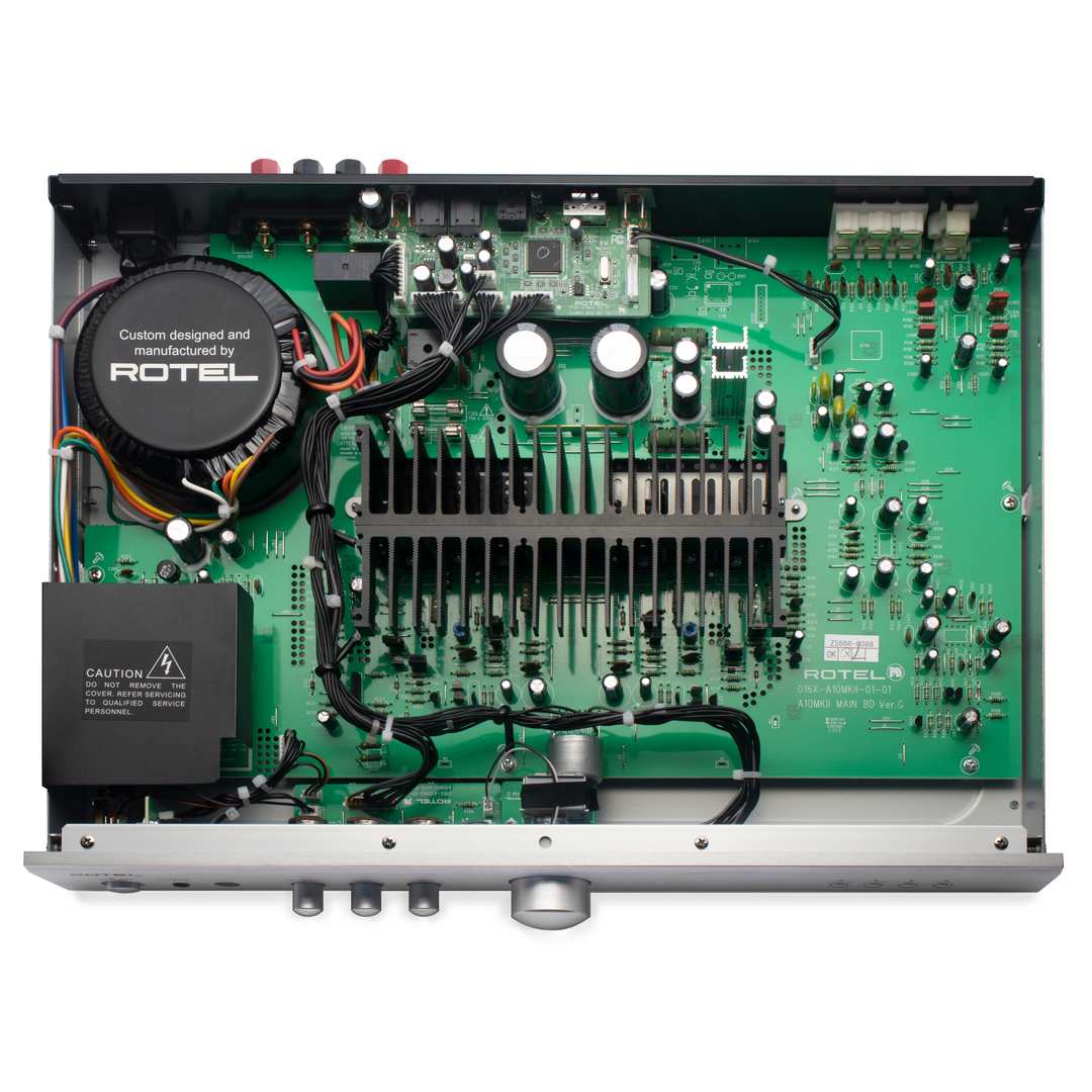 Rotel A-10 mkII zilver - binnenwerk - Stereo versterker