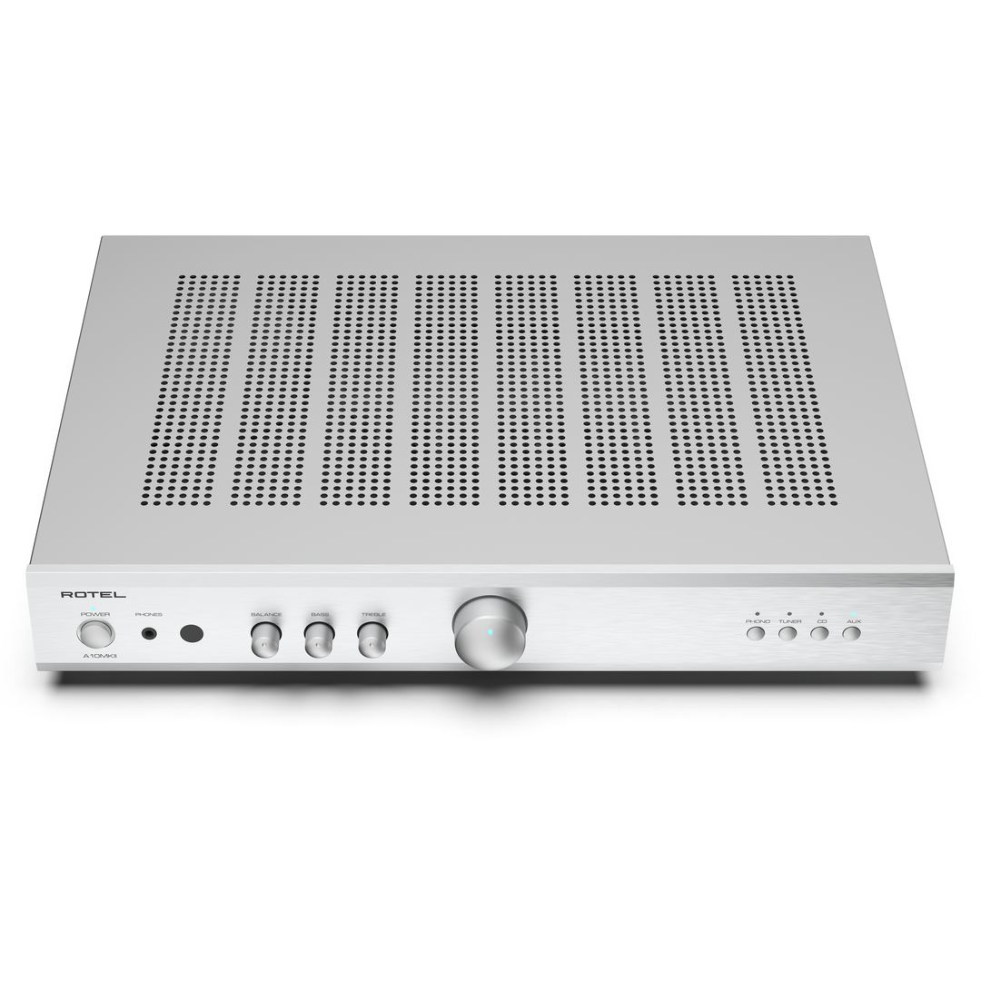 Rotel A-10 mkII zilver - bovenaanzicht - Stereo versterker