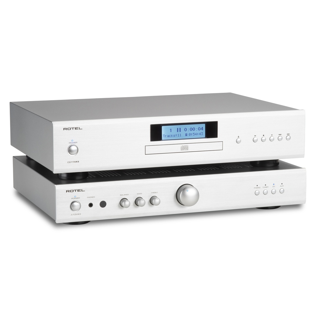 Rotel A-10 mkII zilver - setcombinatie - Stereo versterker