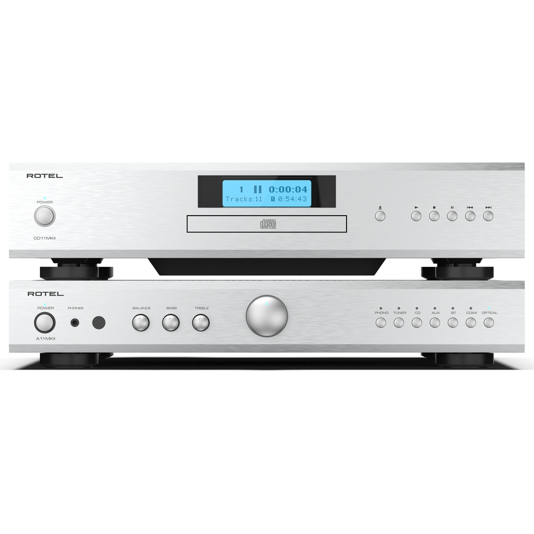 Rotel A-11 mkII zilver - setcombinatie - Stereo versterker