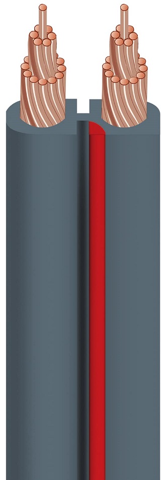 AudioQuest X2 Full-Range 3,0 m. grijs - Luidsprekerkabel