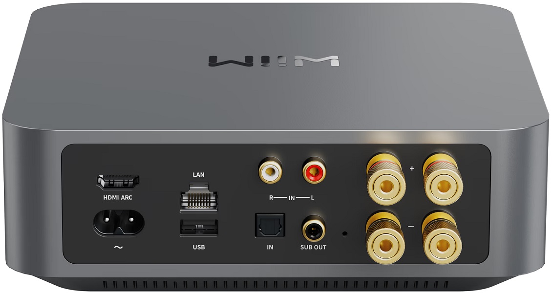 WiiM Amp space grey - achterkant - Stereo receiver