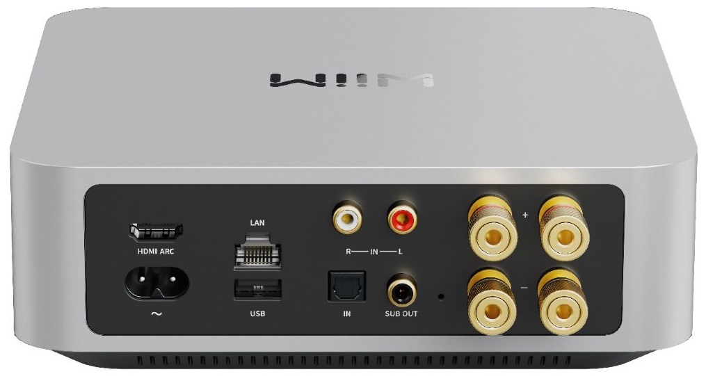 WiiM Amp silver - achterkant - Stereo receiver