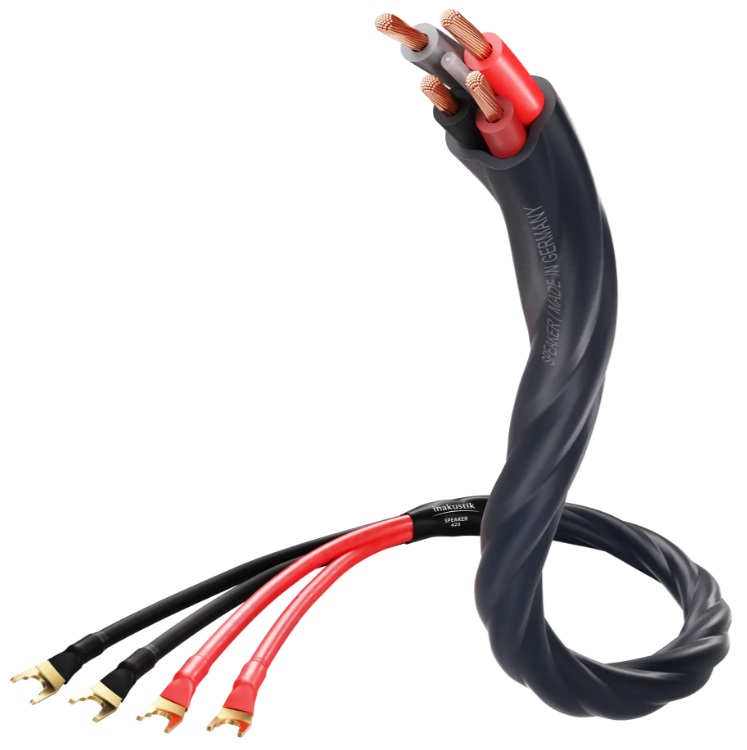 Inakustik Excellence Speaker 415 SBW Spade 2,0 m. - Luidsprekerkabel