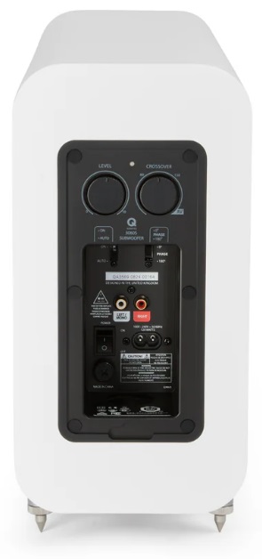 Q Acoustics 3060S wit satijn - achterkant - Subwoofer
