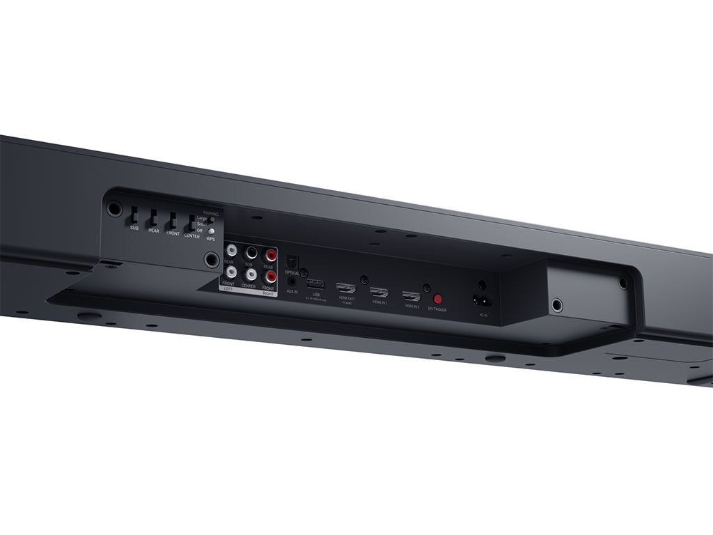 Loewe klang bar3 MR basalt grey - achteraanzicht - Soundbar