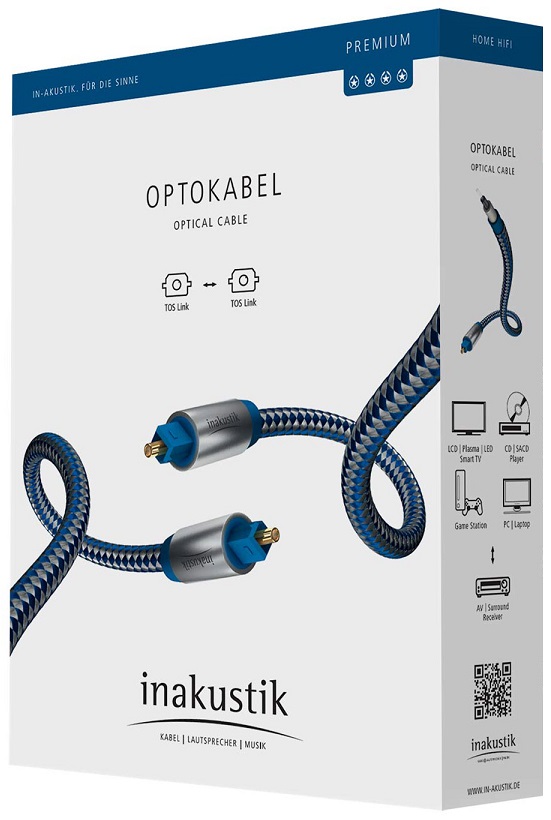 Inakustik Premium Digital Opto 1,0 m. - Optische kabel