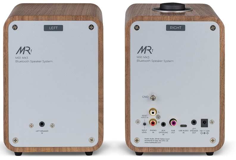 Ruark Audio MR1 mk3 rich walnut - achterkant - Bluetooth speaker