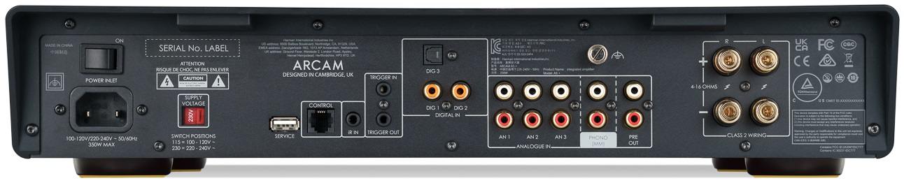 Arcam Radia A5 plus - achterkant - Stereo versterker