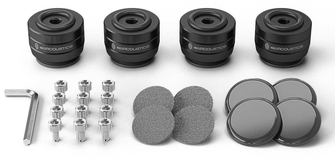 IsoAcoustics Gaia III Neo zwart - Speaker spike