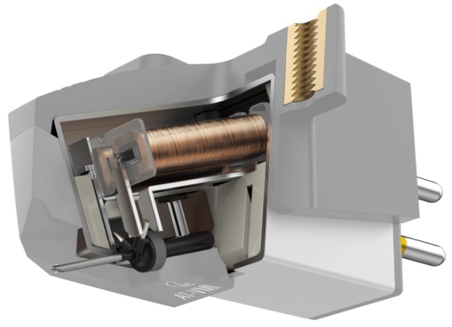 Audio Technica AT-VM95C - binnenwerk - Platenspeler element