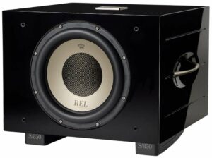 REL S/850 zwart hoogglans