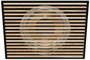 REL S/850 Wood grill zwart