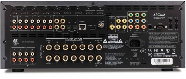 Arcam AVR750 (inruil) - achterkant - AV Receiver