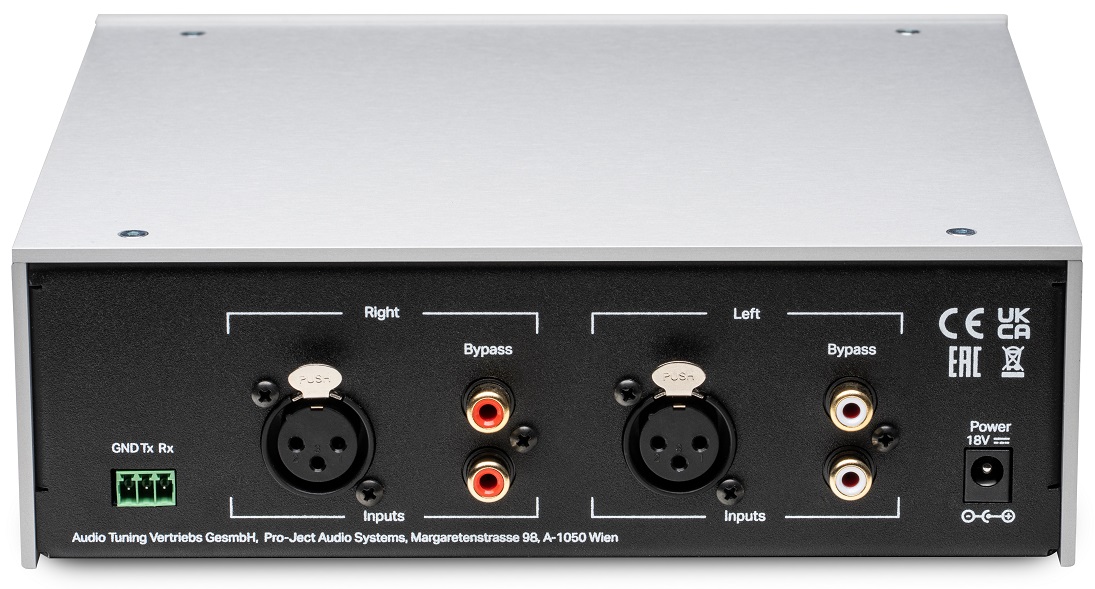 Pro-Ject Head Box DS3 B zwart - achterkant - Hoofdtelefoon versterker