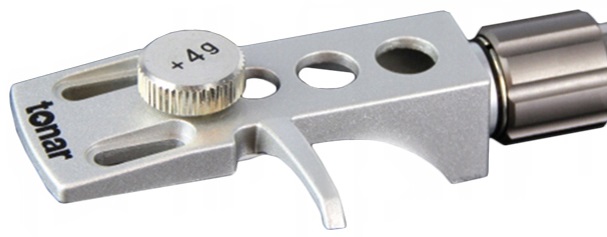 Tonar SME-type DJ Headshell + weights zilver - Platenspeler accessoire