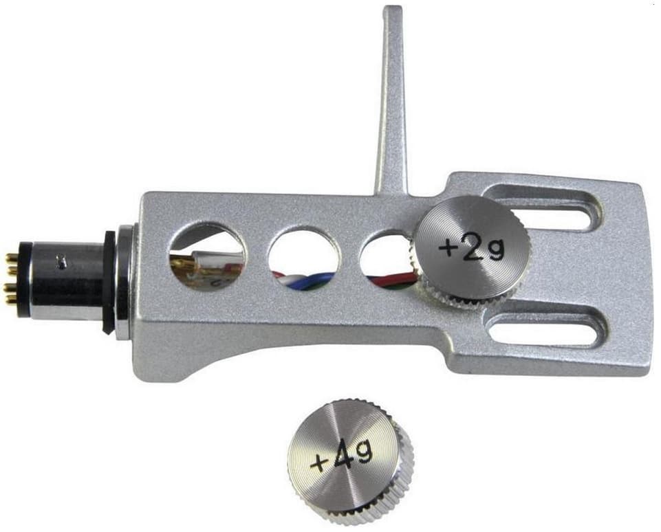 Tonar SME-type DJ Headshell + weights zilver - Platenspeler accessoire
