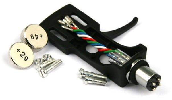 Tonar SME-type DJ Headshell + weights zwart - Platenspeler accessoire